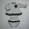 Baby Blue and Navy A Line Dress