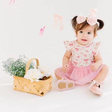 Body de tutú con estampado floral de ditsy