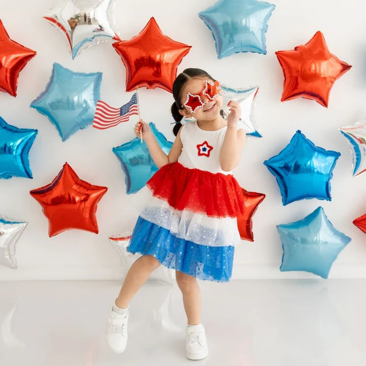 Patriotic Star Tank Tutu Dress