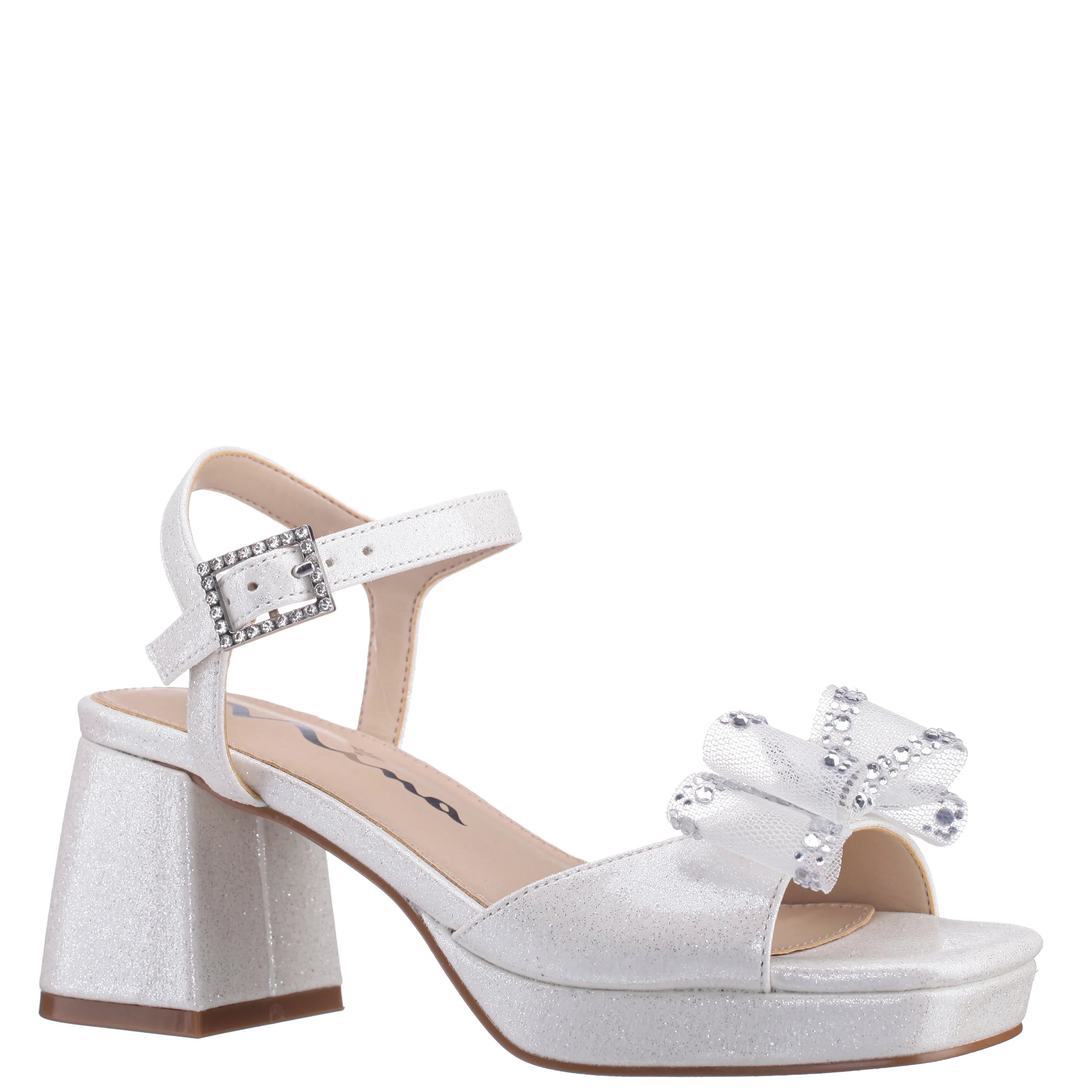 Nina Aiza White Shimmer Shoe
