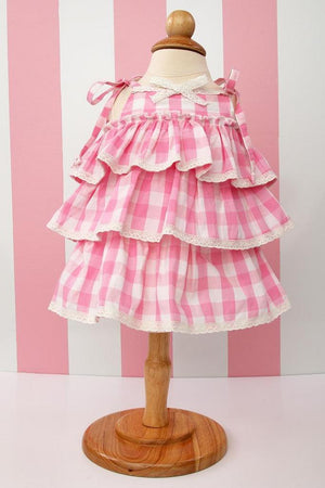 Pink Gingham Baby Dress