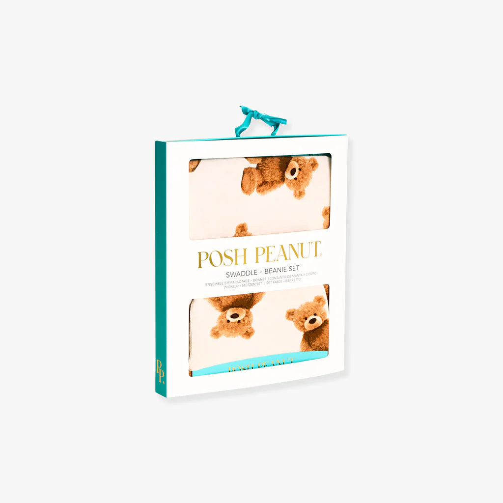 Posh Peanut Teddy Bear Swaddle