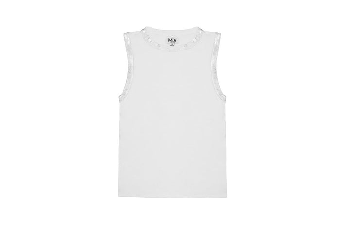 Foil White Tank