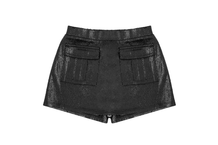 Black Cargo Skort