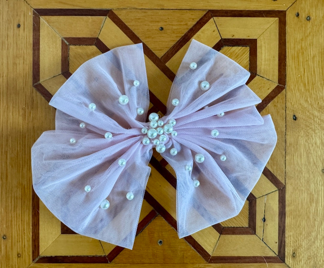 Pink Tulle Clip