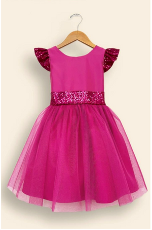 Sparkle Hot Pink Dress