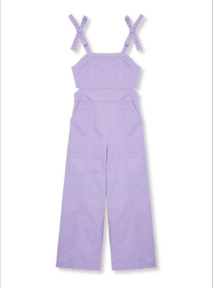 Wide Leg Cut Out Overalls
