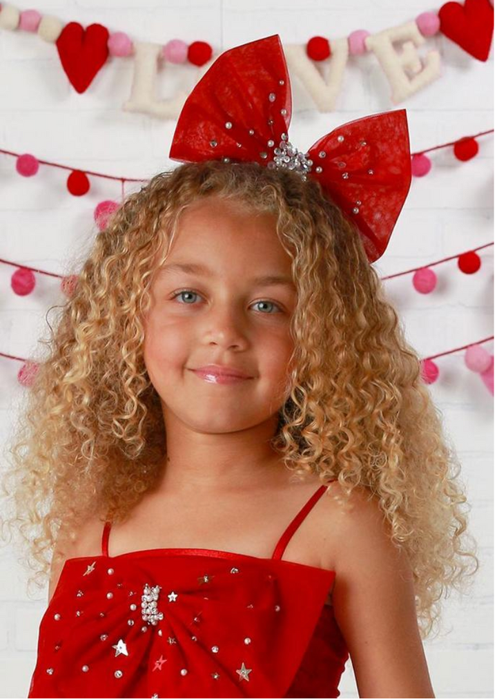 Red Bow Headband