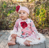 Mauve Garden Criss Cross Set