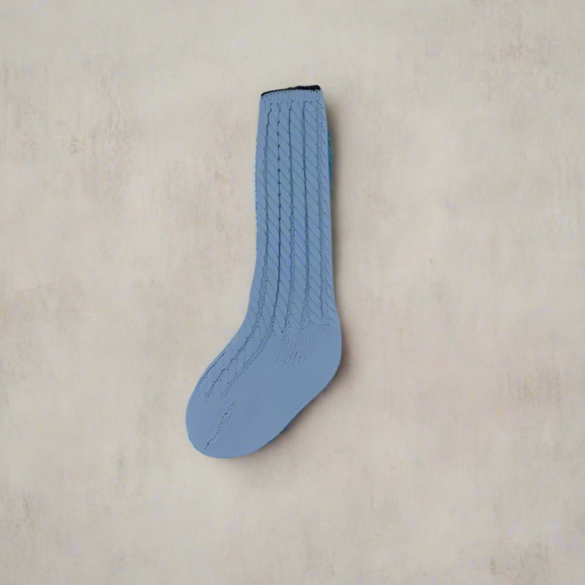 Baby Blue Knit Sock