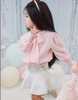 Flare Skirt with Satin Bows