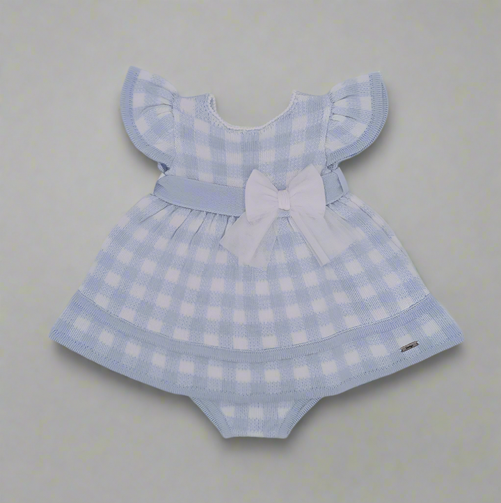 Blue Gingham Check Dress