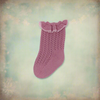 Mauve Knit Socks