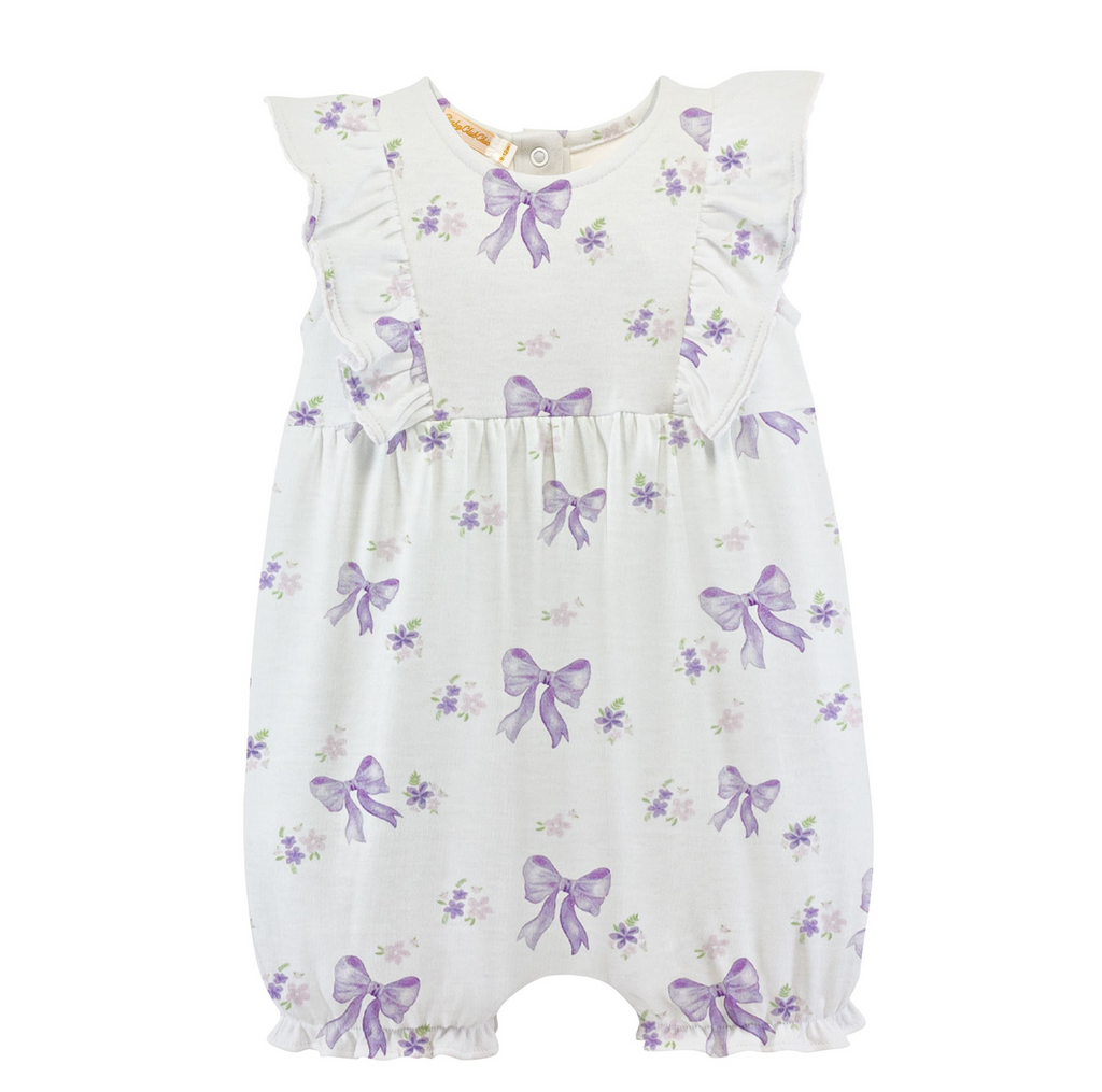 Lavender Bows Romper