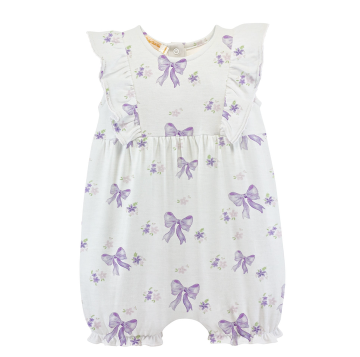 Lavender Bows Romper