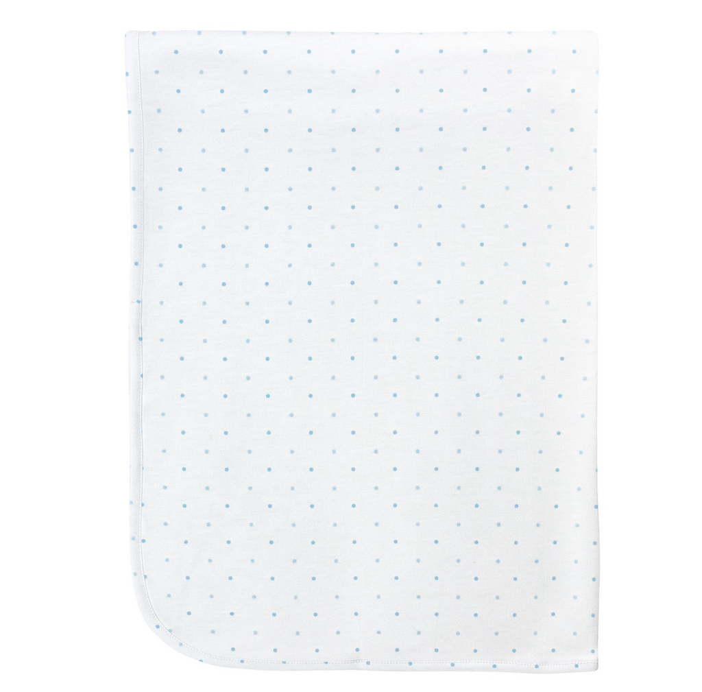 Blue Dots Printed Blanket