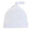 Blue Striped Knot Hat