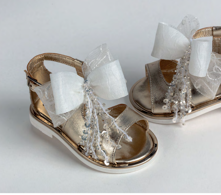 White Bow Sandal