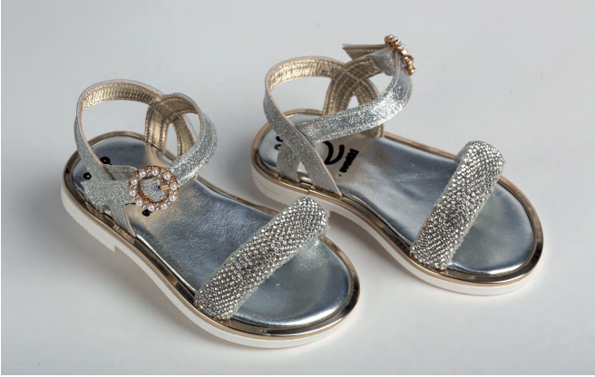 Silver Mesh Sandal