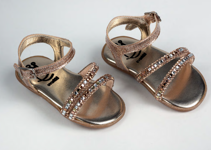 Baby Gold Crystal Sandals
