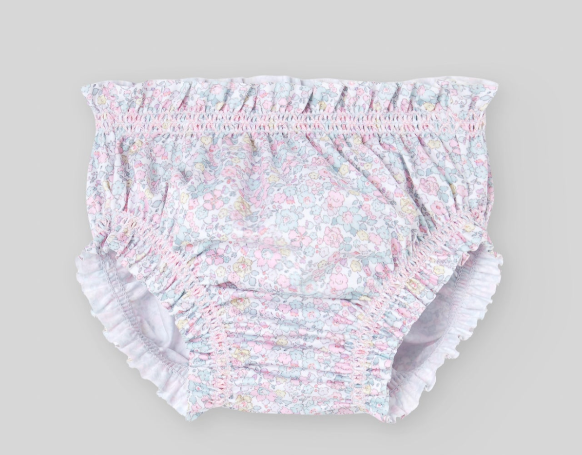 Knit Top and Floral Bloomer Set