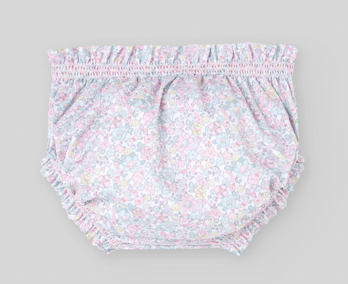 Knit Top and Floral Bloomer Set