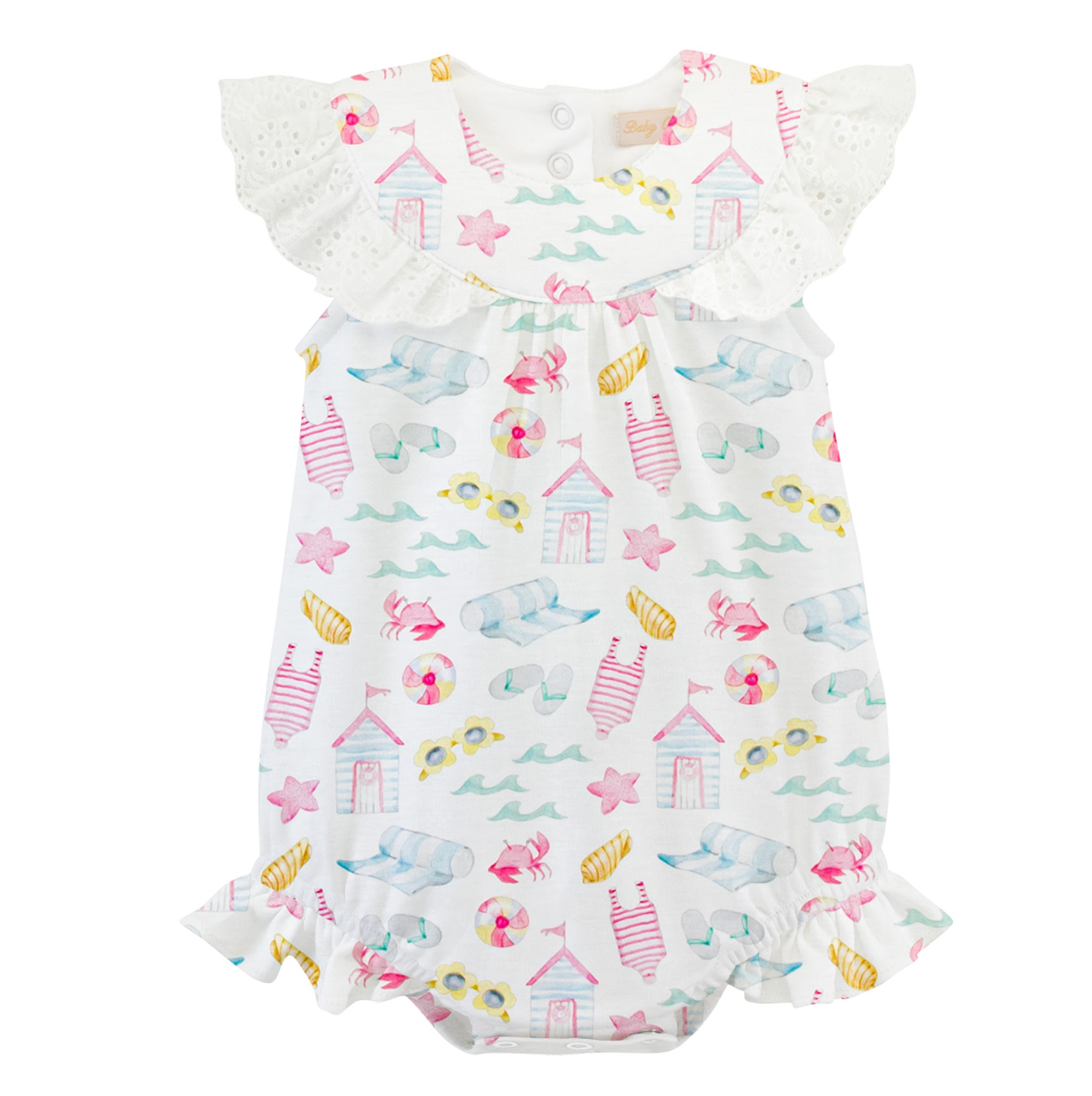 Summer Fun Printed Bubble with Ruffles