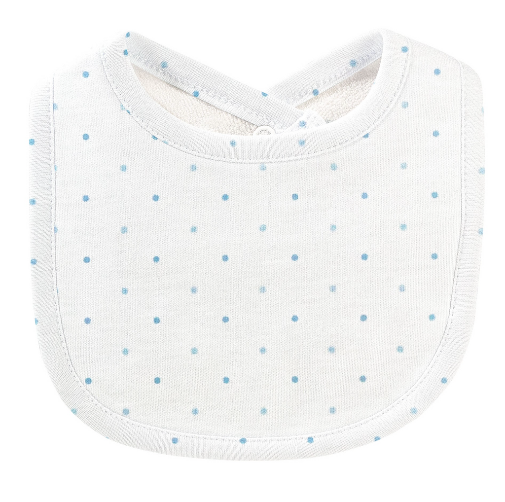 Blue Dots Printed Bib