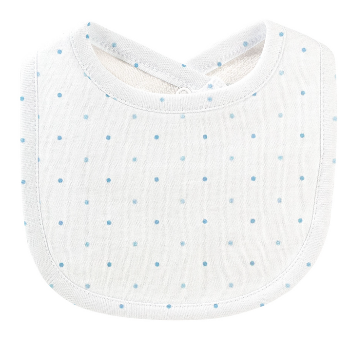 Blue Dots Printed Bib
