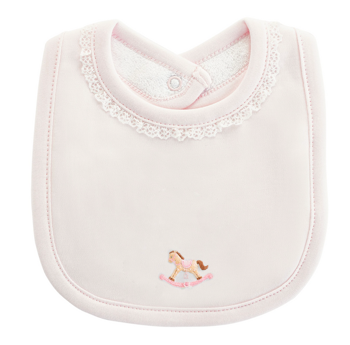 Rocking Horse Pink Bib
