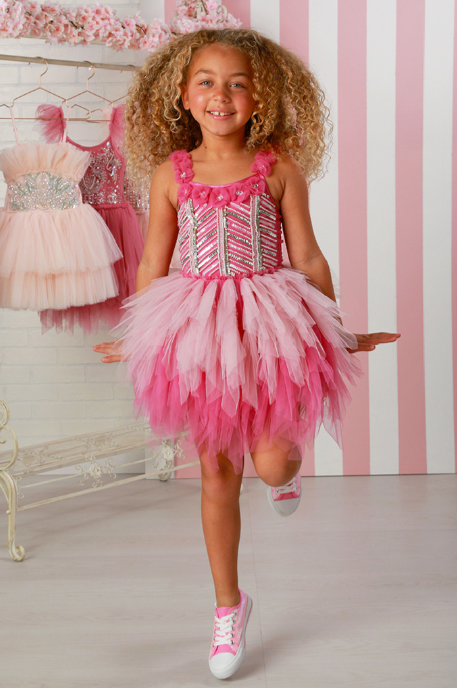 Captivating Emma Hot Pink Dress