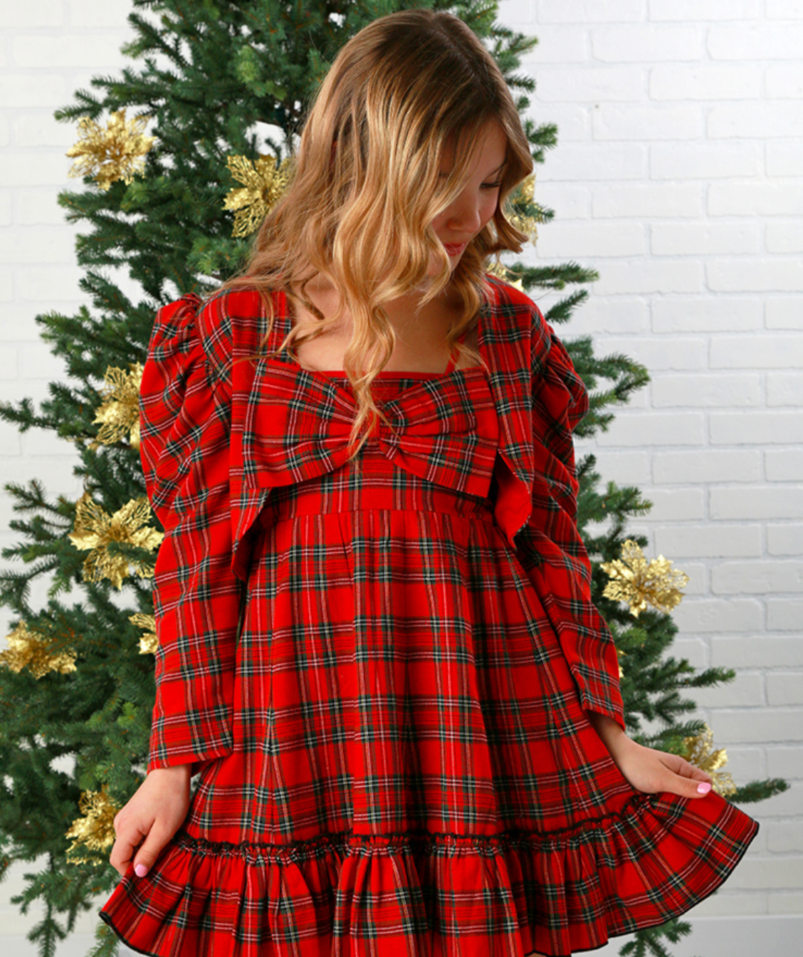 Holiday Plaid Shrug