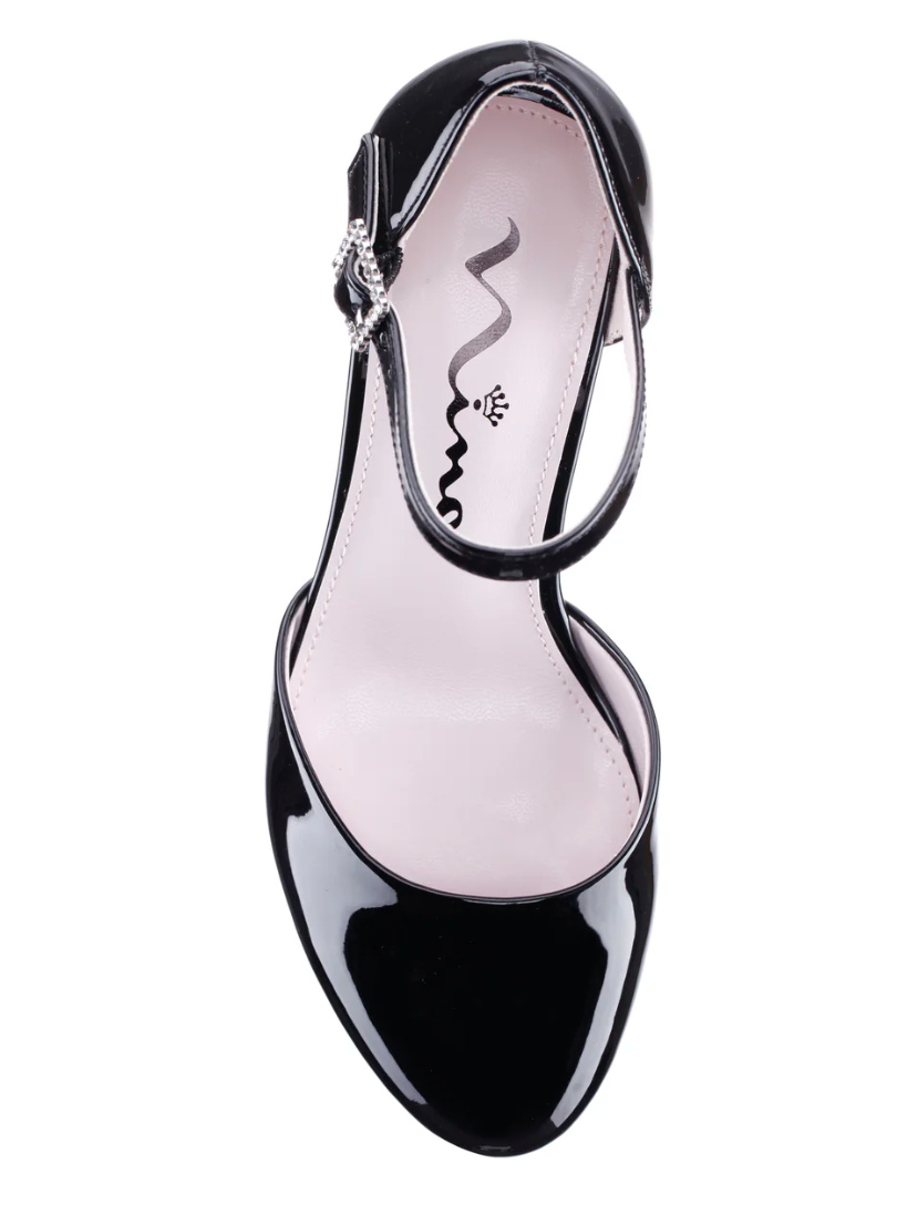 Girl's Macey Black Patent Shoe