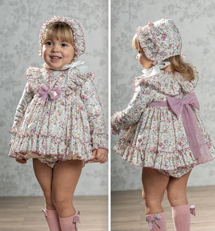 Pink Floral Puffball