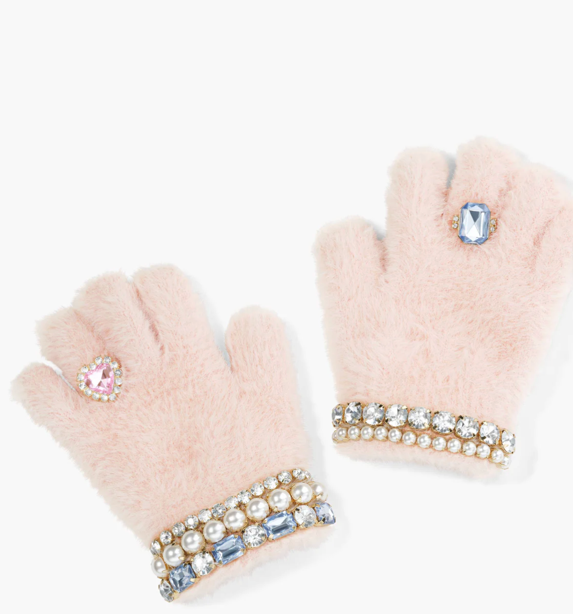 Super Smalls Cotton Candy Jeweled Gloves