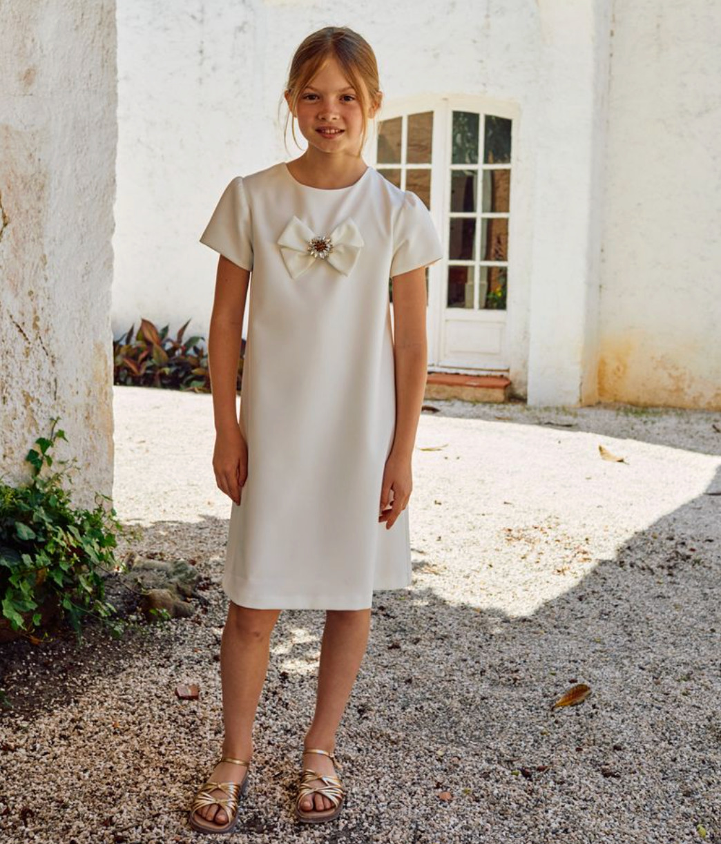 Ivory Bow Dress