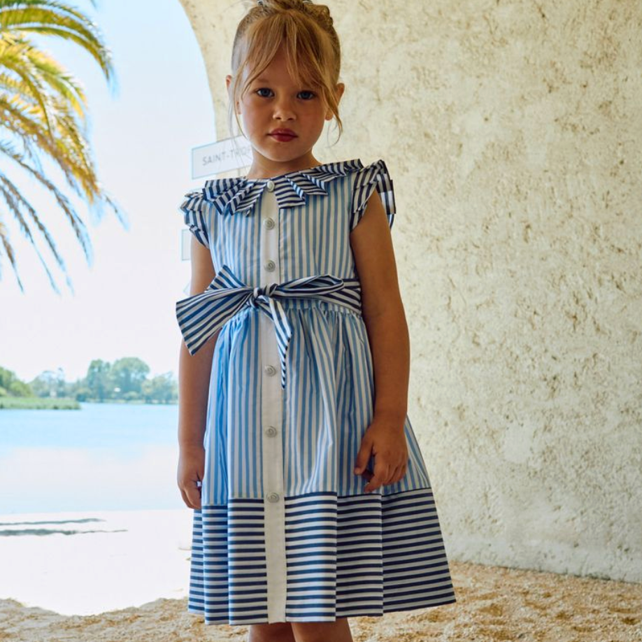 Blue Striped Dress