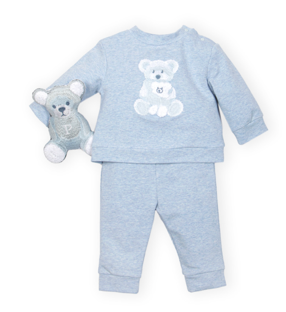 Ligtht Blue Teddy Bear Sweat Set