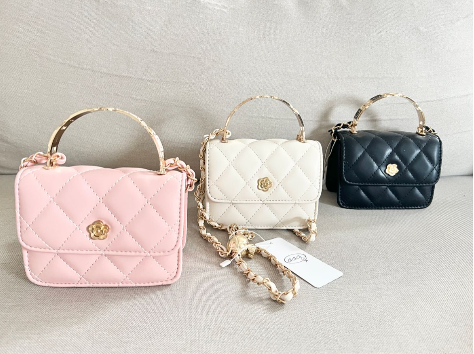 Faux Leather Quilt Purse