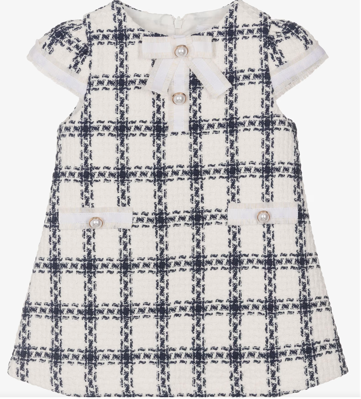 Navy Tweed Dress