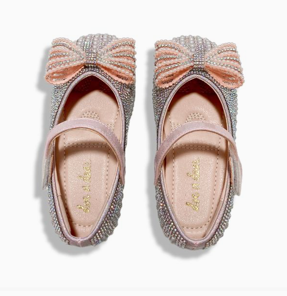 Pearl Bow Flat Shoes