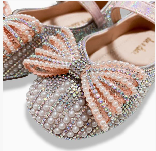 Pearl Bow Flat Shoes
