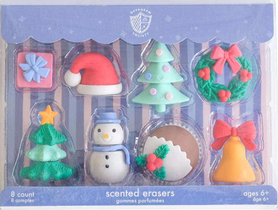 Scented Holiday Erasers