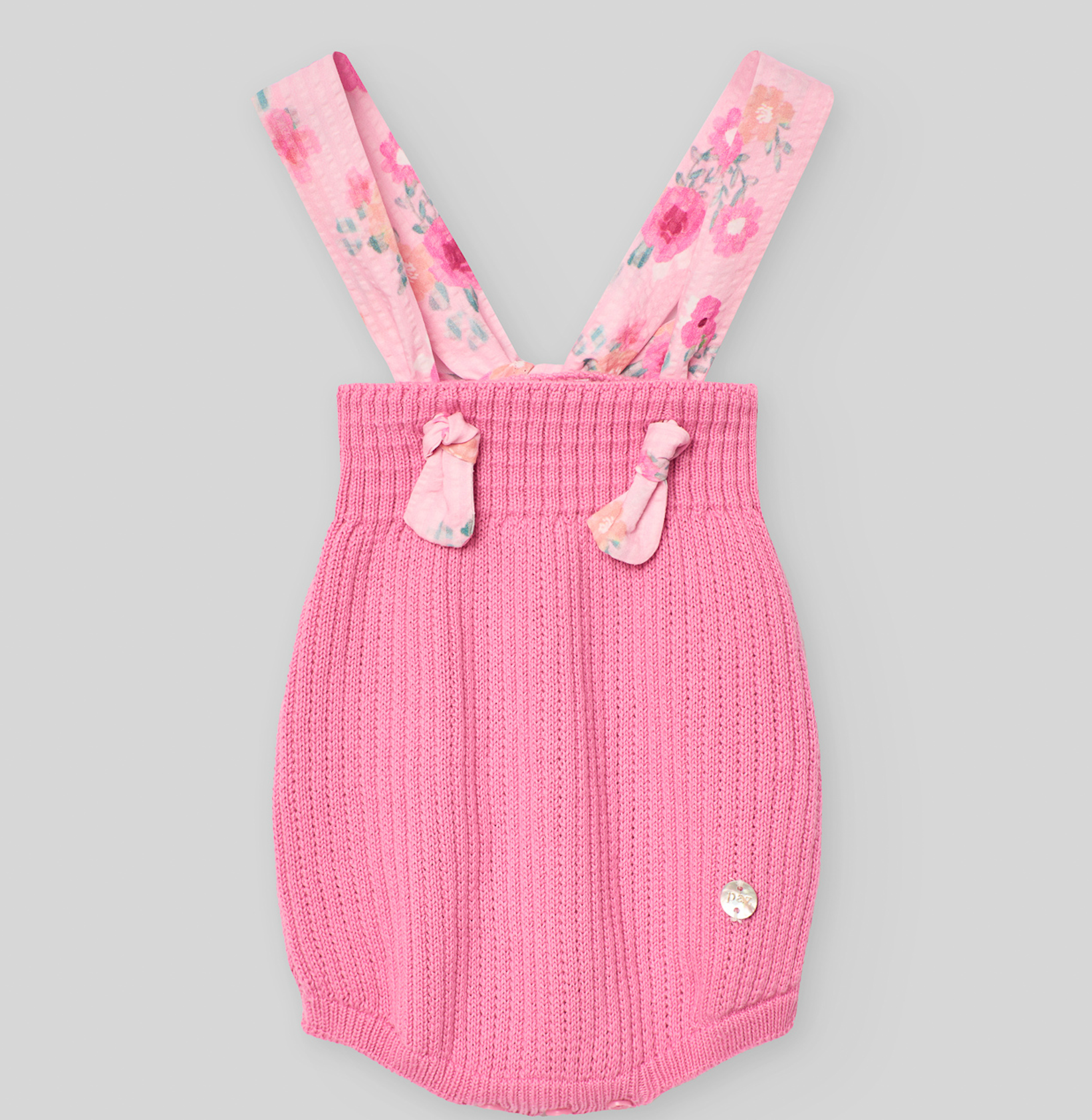 Gum Pink Knit Onesie
