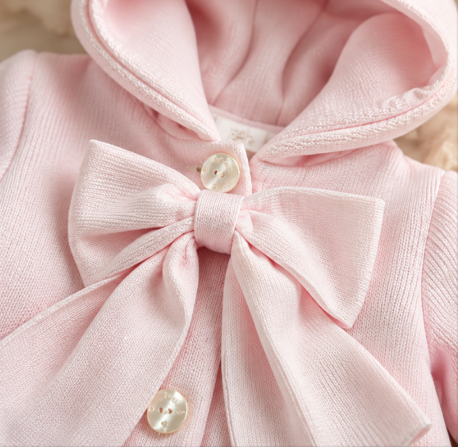 Baby Pink Wool Coat