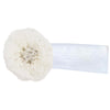 White Lace Elastic Headband