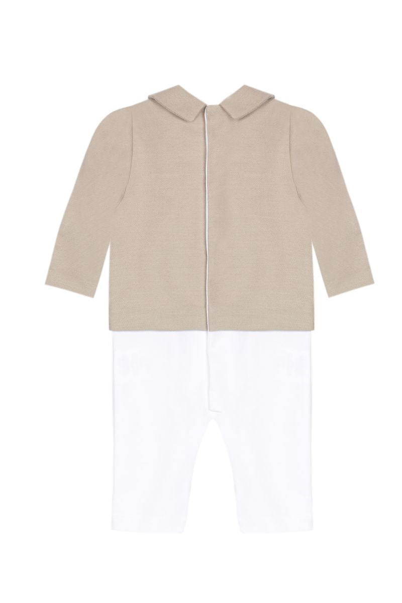 Beige Boys One Piece