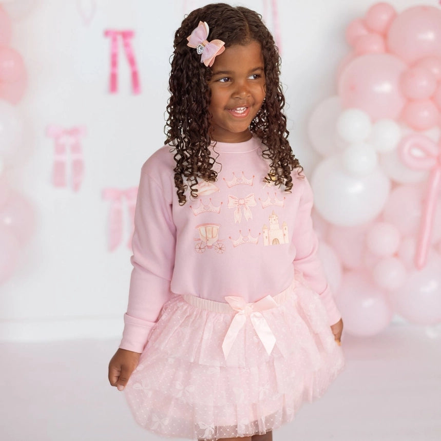 Bow Lace Tiered Tutu Skirt