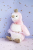 Pink Penguin Stuffed Animal with Glitter Accents