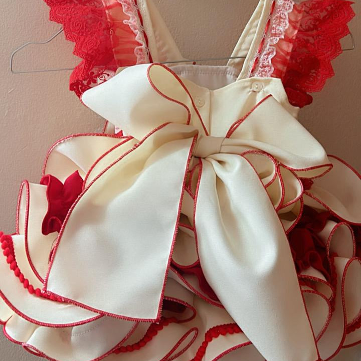 Paulina Cream and Red